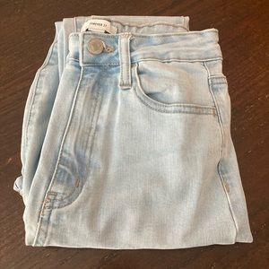 I am selling a pair of light blue jeans. They are size 26.